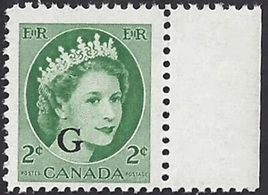 🍁Canada  #O41   "QUEEN ELIZABETH II"     Brand New  1953  Overprint G Issue - Picture 1 of 2