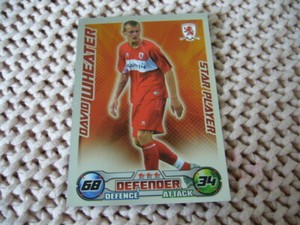 David Wheater Middlesbrough FC MatchAttax trading card