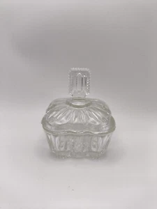 Vintage Glass Antique Candy Sweet Dish with Lid Bowl | Gift Pretty Cute Shop VGC - Picture 1 of 13