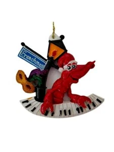 Crawfish Piano Keyboard New Orleans Merry Christmas Ornament Party Favors - Picture 1 of 1