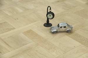 15mm Unfinished Oak Basketweave Parquet Engineered Flooring Sample BW1505 - Picture 1 of 4