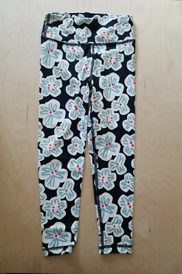 全新带标签 HANNA ANDERSAON ACTIVE MADE TO STRETCH LEGGINGS TROPICAL LILY 110 5 $44 — 第 1/4 张图片
