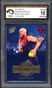 CGA 10 - 2021 Select AFL Premiers Melbourne Demons Graded Card - Max Gawn - Picture 1 of 3