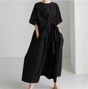 Vestido Japonés Para Mujer Informal Suelto Hasta la Rodilla Estudiante Estilo Yamamoto - Imagen 1 de 18