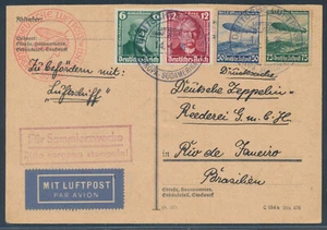 Zeppelin Südamerikafahrt 1936 LZ 127 Bordpost gute Etappe nach Rio (S24338) - Bild 1 von 2