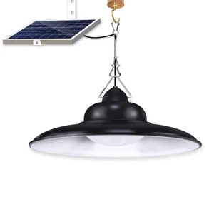 Solar Lights Outdoor Indoor, Remote Control Solar Hanging Shed Lights with 3 ... - Picture 1 of 7