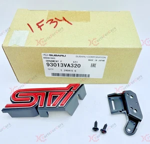 OEM Subaru STI Type RA 2017-2018 Front Grille Emblem Nameplate NEW 93013VA320 - Picture 1 of 4