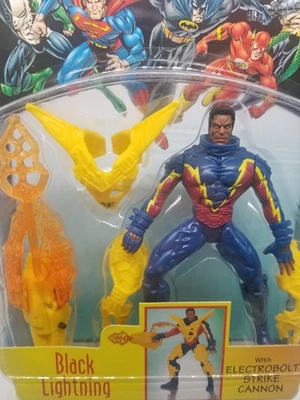   Total Justice Black Lightning Batman DC Comics Action Figure Kenner 1997 - Image 1 of 4