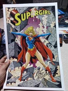 Doug Haselwood Autogramm SUPERGIRL Comic Cover Poster Druck 12"×18" - Bild 1 von 3