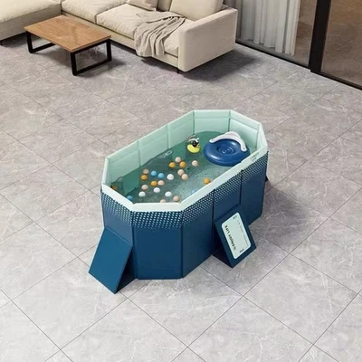 Piscina Plegable PVC No Inflable 1.6m Verano Baño Refrigeración  Foto 1 de 4