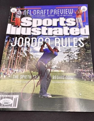 JORDAN SPIETH Autografiado Firmado Sports Illustrated Golf Masters JSA Foto 1 de 2