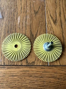 3M Scotch-Brite Radial Bristle Brush 3" Diameter 3/8" Arbor 25000 RPM Set Of 2 - Picture 1 of 13