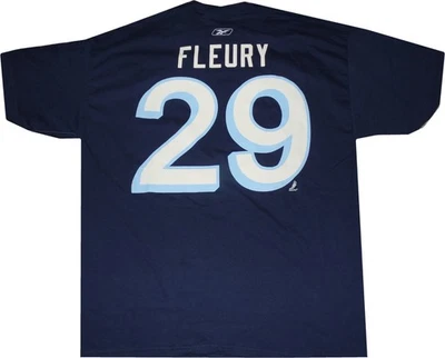 Camiseta Pittsburgh Penguins Marc Andre Fleury Clásica de Invierno 2011 Azul Marino Etiquetas Nuevas Foto 1 de 4