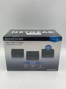 NETGEAR Nighthawk AX3000 3-Pack Mesh Wi-Fi 6 System MK73S-200NAS - Picture 1 of 7