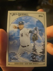 2023 Topps x Bob Ross DEREK JETER Baseball card NEW YORK YANKEES #13 - Picture 1 of 2