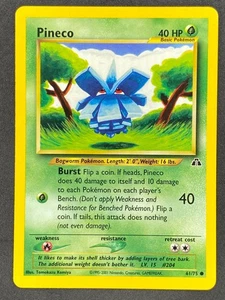 Pokémon Pineco 61/75 N2 Neo Discovery Unlimited LP/NM - Picture 1 of 2