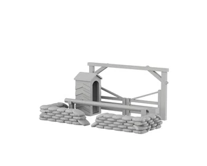 POW CAMP Entrance - WWII02 3D PRINTED Wargame Terrain Bolt Action - Picture 1 of 5