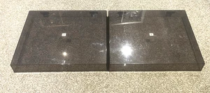 2 X PLATTENSPIELER DECKEL / STAUBABDECKUNGEN (PAAR) - 12" VINYL SCHALLPLATTEN DECKS DJ - POSTEN 1 - Bild 1 von 4