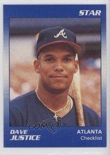 1990 Star Dave Justice David Justice #1 Rookie RC
