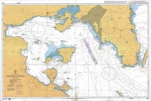 Admiralty 1657 Greece East Coast Saronikos Kolpos Chart Map Maritime Marine Wall - Picture 1 of 6