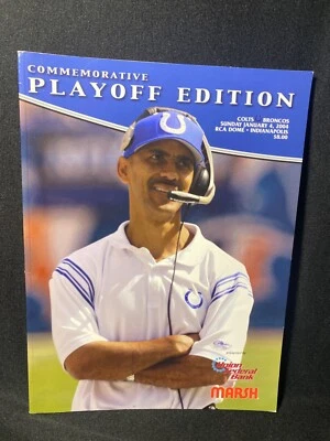 Commemorative Playoff Edition Colts Broncos January 4, 2004 Game Program - Image 1 of 4