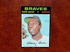 1971 Topps # 400...Hank Aaron....Atlanta Braves