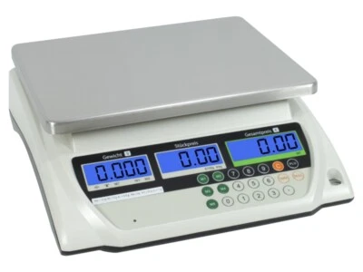 WKA Ladenwaage geeicht - geeichte Markt Obst Gemüse Waage Marktwaage mit Akku