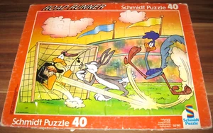 Road Runner Fußball (Schmidt 1993) Looney Tunes Retro Rahmenpuzzle (Didacta) Rar - Picture 1 of 11