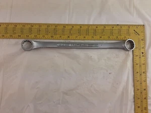 Vintage Craftsman 15/16 Zoll x 1 Zoll Offset Doppel-Ringschlüssel = sehr guter Erhaltungszustand = geschmiedet USA - Bild 1 von 10
