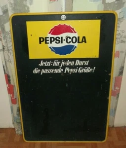 60er 70er Pepsi Werbetafelt 75x50 Cola Bebida Pizarra Publicidad 70s - Imagen 1 de 3