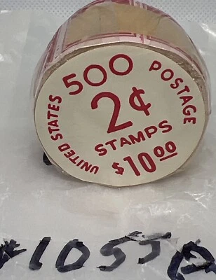 SCOTT#1055a,2C STAMP THOMAS JEFFERSON UNOPENED COIL ROLL OF 500 MNH OG BCV $400 - Image 1 of 4