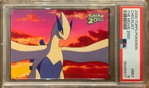 2000 TOPPS POKEMON THE MOVIE CHECKLIST - LUGIA PSA 9 MINT - very low pop!