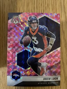 Drew Lock 2021 Panini Mosaic Pink Camo Prizm Denver Broncos #66