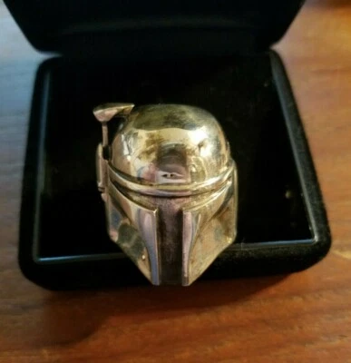 Anillo Boba Fett de plata de ley talla 9 con licencia oficial en 1997, serie #1141 Foto 1 de 4