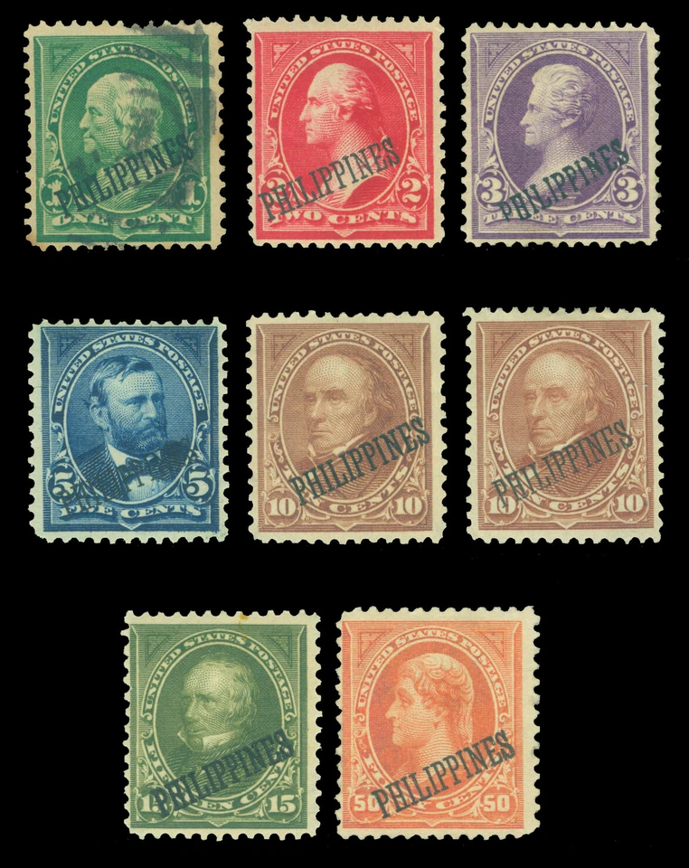 US PHILIPPINES 1899-1901  Definitive set   Scott 213-219 mint MH - Image 1 of 2
