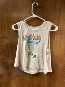 Kids "Def Leppard" tan, sleeve t-shirt "Def Leppard High'n'Dry. Size L. P.O. - Picture 1 of 2