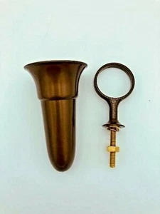 Niche / Mausoleum Flower Vase - 4 IN Standard Bolt/Ring Supported - Picture 1 of 12
