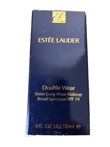 Estee Lauder 1W1 Bone Double Wear Sheer Long Wear Foundation SPF 19 1 oz NIB - Picture 1 of 6
