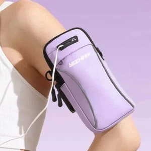 Adjustable Strap Sports Arm Bag PU Cycling Phone Case Woman - Zdjęcie 1 z 18