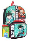 MY HERO ACADEMIA 16" Full-Size Backpack w/ Detachable Insulated Lunch Box Tote