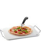 Pizzastein DARIOSO mehr teiliges Pizza Set Pizzaheber Pizzaschneider Pizzateller