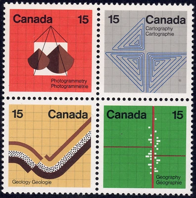 1972 Canada SC# 585a - Earth Science - Block of 4 Stamps Lot# A28 - M-NH - Image 1 of 2