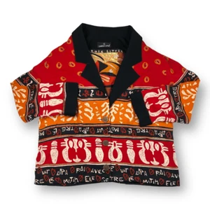 Carole Little Vintage Front Button Blouse Top Jacket Blazer Size Large - Bild 1 von 5