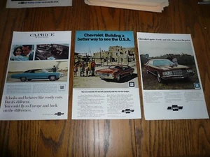 Anuncios impresos de Chevelle Caprice - tres - garaje 1938 - Imagen 1 de 1