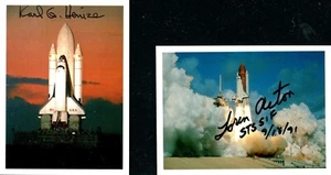 Shuttle Astronaut handsignierte Sammlerfotos - vier Stück Lot - Bild 1 von 2