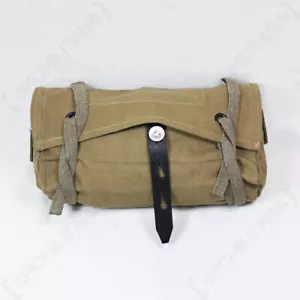 WW2 German Khaki A-Frame Canvas Combat Bag - Reproduction Army DAK Beutel Sack - Picture 1 of 3