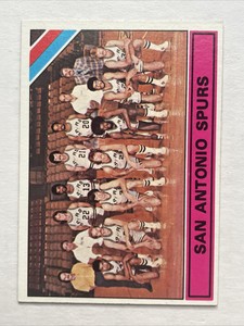 1975 Topps Basketball Card #327 San Antonio Spurs Team- Ex-ExMt