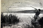 Matt Morgan - Fusils de tir au canard lac Saratogo - 1873 - Impression d'art mat