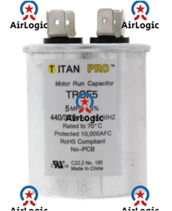 Diversitech 45050R Motor Round Single Run Capacitor 5 MFD 370 440 VAC Volt - Picture 1 of 1