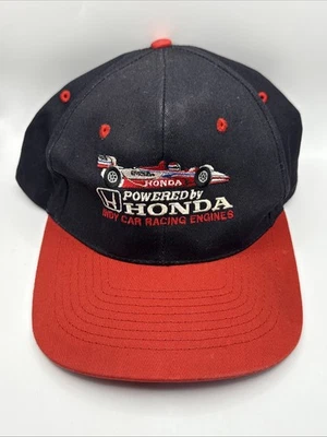 Vintage Powered by Honda Indy Car Racing Engines Embroidered SnapBack Hat Cap - Image 1 of 4